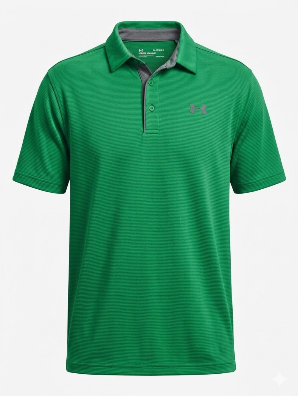 Under Armour Men’s Green Polo Golf Shirt with Gray Trim XL